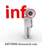 Comleting info with megaphone