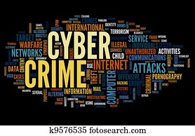 Cyber crime in word tag cloud Cyber crime in word tag cloud