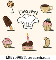 Dessert icons Dessert icons