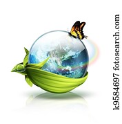 Environment planet concept Environment planet concept