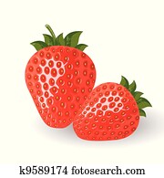 Fresh vector strawberries Fresh vector strawberries