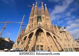 La Sagrada Familia, Barcelona, Spain. La Sagrada Familia, Barcelona, Spain.