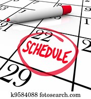 programa, palavra, circundado, ligado, calendário, nomeação, lembrete