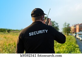 השקע, של, a, שומר ביטחון