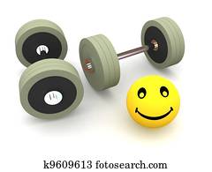 Dumbbell Stock Illustration | k8279139 | Fotosearch