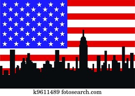 city skyline new york city skyline new york