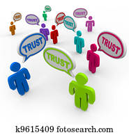 Trust People Speech Bubbles Loyalty Confidence Trust People Speech Bubbles Loyalty Confidence