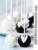 Wedding cake pops Wedding cake pops