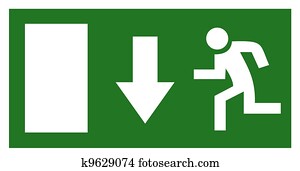 Emergency exit sign Emergency exit sign