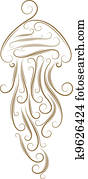Sketch of jellyfish Sketch of jellyfish