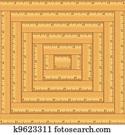 Wood Rulers Background Wood Rulers Background
