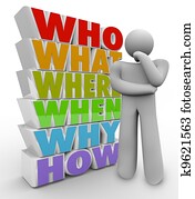 הוגה דעות, בן אדם, שואל, שאלות, ש, מה ש, איפה, כאשר, מדוע, איך