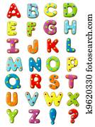 עוגיה, אלפבית