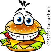 Appetizing hamburger Appetizing hamburger