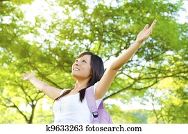 Enjoying the nature.