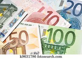 euro, dinheiro, notas