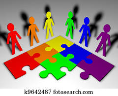 puzzel, -, mitarbeitergruppe