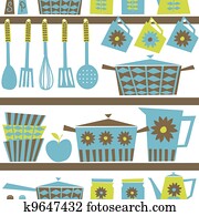 Retro Kitchen Background Retro Kitchen Background