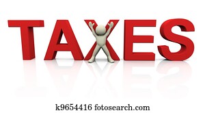 3d man with taxes 3d man with taxes