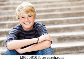 cute teen boy closeup portrait cute teen boy closeup portrait