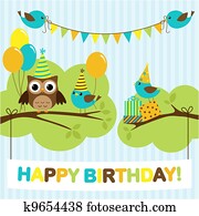Party birds card Party birds card