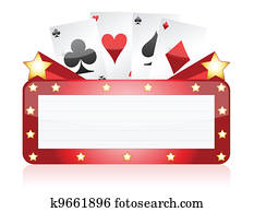 Casino neon light sign illustration Casino neon light sign illustration