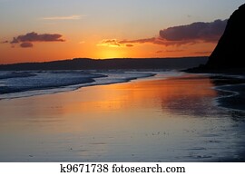 Stunning Devon sunset. 