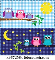 משפחה, של, ינשופים