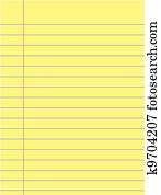 A Sheet of Yellow Legal Sized Paper