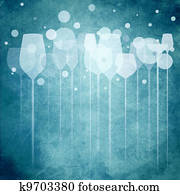 Blue Party Glasses Blue Party Glasses