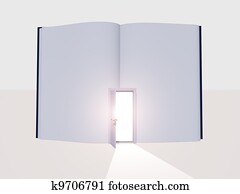 Book with open door Book with open door