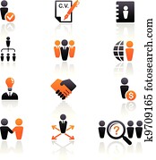 collection of human resources icons