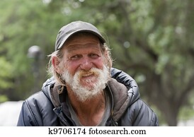 Happy Homeless Man Happy Homeless Man