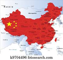 Political map of China Political map of China
