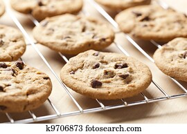 טרי, עוגיות של שבב של השוקולד