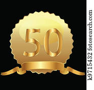 50th anniversary gold vector 50th anniversary gold vector