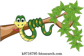 Clipart of funny snake cartoon k9716785 - Search Clip Art, Illustration