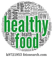 Healthy food concept in tag cloud Healthy food concept in tag cloud