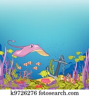 Ocean Underwater Cartoon Ocean Underwater Cartoon