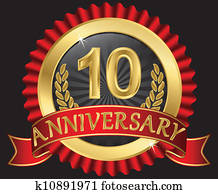 10 years anniversary golden 10 years anniversary golden