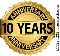 10 years anniversary golden label 10 years anniversary golden label