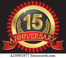 15 years anniversary golden 15 years anniversary golden