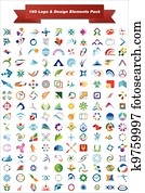 160 Logo & Design Elements Pack 160 Logo & Design Elements Pack