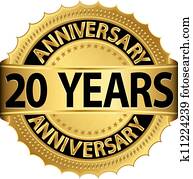 20 years anniversary golden label 20 years anniversary golden label
