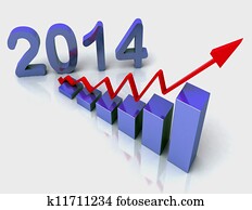 2014 Blue Bar Chart Shows Budget 2014 Blue Bar Chart Shows Budget