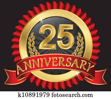 25 years anniversary golden 25 years anniversary golden