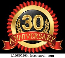 30 years anniversary golden 30 years anniversary golden
