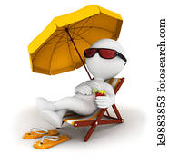 3d, blanco, las personas presente, vacaciones