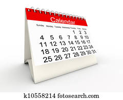 3D calendar 3D calendar
