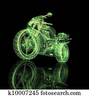 3d, desporto, bicicleta